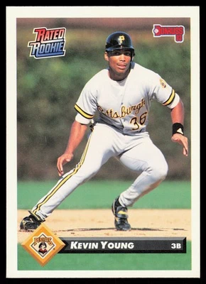 1993 Donruss 452 Kevin Young Pittsburgh Pirates - Image 1 of 2