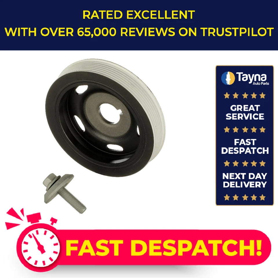 Crankshaft Pulley (TVD) fits CITROEN BERLINGO MULTISPACE B9 1.6D 08 to 21 Gates - Image 1 of 4