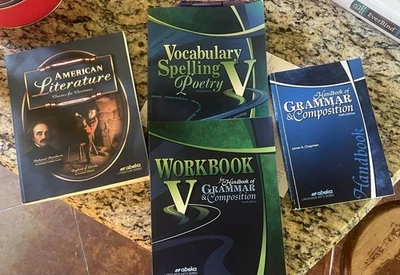 Abeka 11th Grade Language Arts 4 Pcs Student Literature, Both Grammar, Spelling - Image 1 of 4