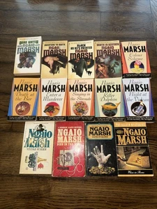 Ngaio Marsh lot of 14 paperback books from the Roderick Alleyn Mystery Series - Foto 1 di 2