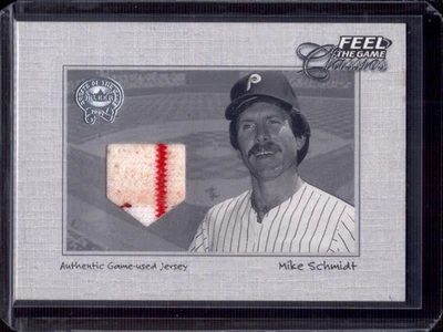 Camiseta deportiva de Mike Schmidt 2001 Fleer Greats of the Game Feel The Game Classics Game Foto 1 de 2