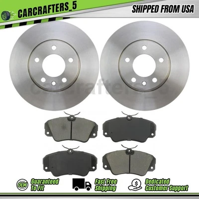 Disc Brake Rotors Brake Pads Set Front for 1997-2001 Cadillac Catera 3.0L - Image 1 of 4