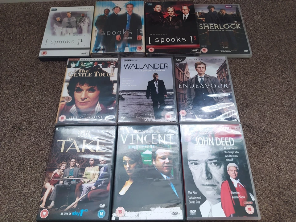 DVD Bundle UK TV Drama/Thriller x 10 boxset - Image 1 of 1