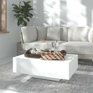 Mesa Sofá Madera Ingeniería Blanca 33,5 x 21,7 x 12,2 pulgadas Simple - Imagen 1 de 6