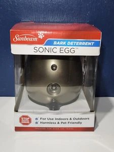 NEW ~ SUNBEAM Sonic Egg ~ Ultrasonic Bark Control Device ~ Dog Training - Picture 1 of 7