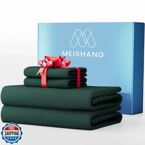 MEISHANG 1000 fili lenzuola cotone California King - 100% cotone egiziano - Foto 1 di 5