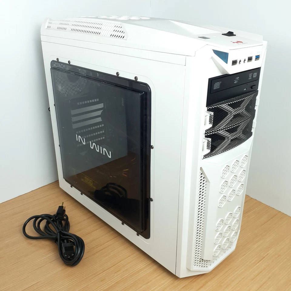 INWIN GT1 Gaming Midtower ATX Case MSi 970A-G46 AMD FX8350 For Parts/Repair READ - Image 1 of 4
