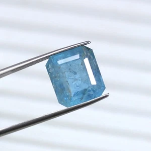 Natural Aquamarine Octagon Shape Jewelry Making Cut Gemstone 8 Cts - Picture 1 of 4