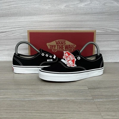 Vans Authentic schwarz weiß Turnschuhe Schuhe Pumps Größe 5 neu Schule Fitnessstudio Arbeit