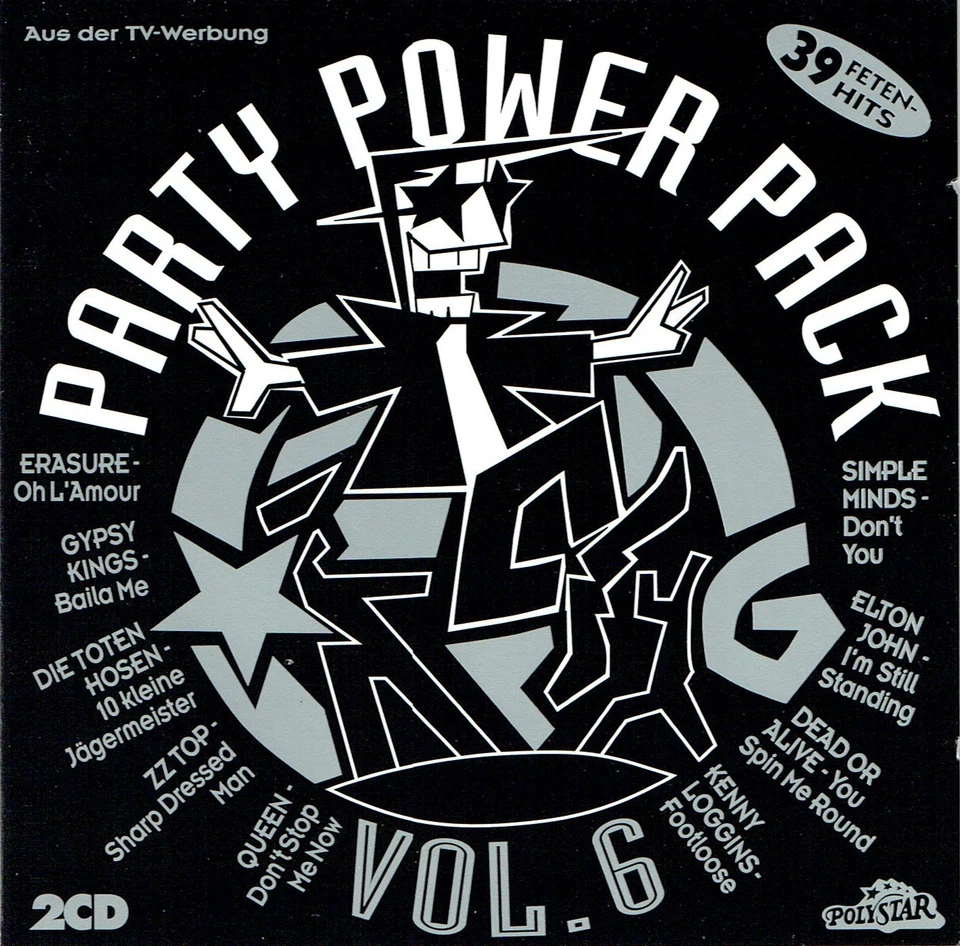 (2CDs) Party Power Pack Vol. 6 - Queen, Erasure, Ottawan, Visage, ZZ Top, u.v.a. - Bild 1 von 2