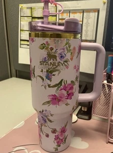 Stanley x Love shack Fancy 40 oz Blooming Heirloom Quencher Pink Tumbler New - Picture 1 of 3