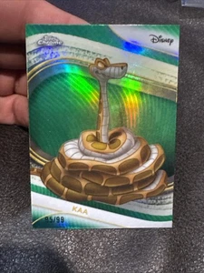 2025 Topps Chrome Disney Kaa Green Refractor /99 Jungle Book - Picture 1 of 2
