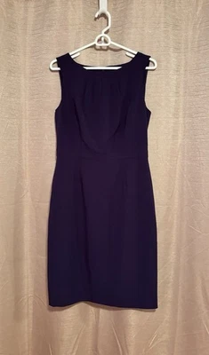 NWT Talbots Women’s Size 6 Purple Polyester Blend Round Neck Sheath Dress - Image 1 of 4