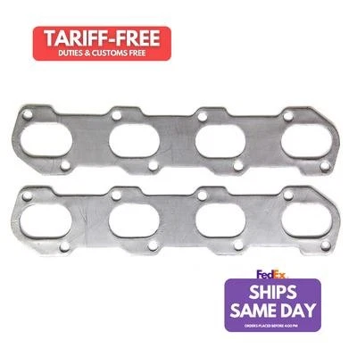 Remflex Exhaust Gaskets 3054, 2 Pack Graphite Exhaust Gaskets Ford V8 5.4L Dohc  Foto 1 de 4