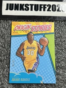 2024-25 Origins Julius Randle /25 Turquoise Origin Stories Sick insert Blue 17 - Picture 1 of 5