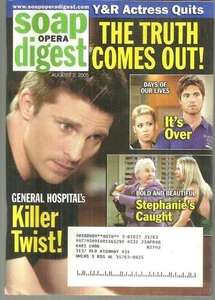 Soap Opera Digest August 2, 2005 General Hospital Killer Twist Robert Bogue - Picture 1 of 1