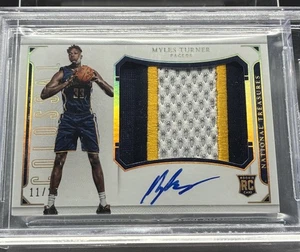 2015-16 National Treasures Myles Turner Colossal RPA Rookie Auto RC 11/25 BGS 9 - Bild 1 von 3