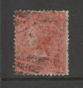 1868 QV 4d DEEP BERMILION PL 10 "LIGUERO GRANDE WMK" EN G/ESTADO USADO. - Imagen 1 de 2