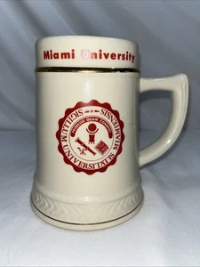 Vintage Miami University Ohio Stein Made In USA *see Photos/description - Picture 1 of 9