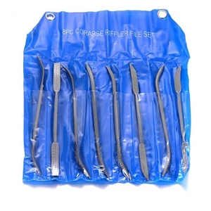 Bequeme grobe Riffelfeilen 8 St��ck hochwertige Kohlenstoffstahl Handwerkzeuge - Bild 1 von 12