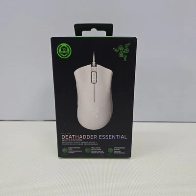 Razer DeathAdder Essential Gaming Mouse, 6400 DPI, 5 Programmable Buttons White - Image 1 of 3