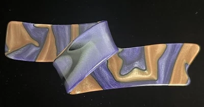 Clip de pasador de pelo morado y marrón vintage años 80/90 Foto 1 de 4