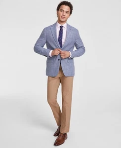 Tommy Hilfiger Mens Modern fit Sport Coat Blazer 40 R Blue Solid - Picture 1 of 1