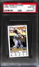 1991 PANINI STICKERS #248 KIRBY PUCKETT PSA 10 26933921