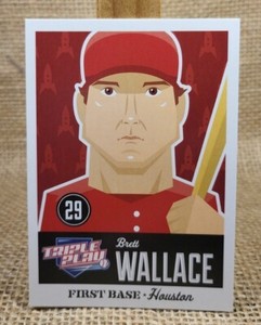 2012 Panini Triple Play Brett Wallace Baseball Card #32 Astros A1