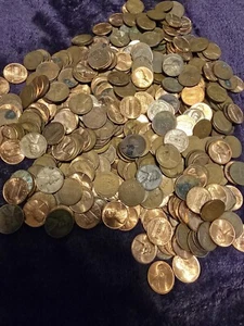 500 Pre 1982 Copper Pennies With Wheats - Picture 1 of 3