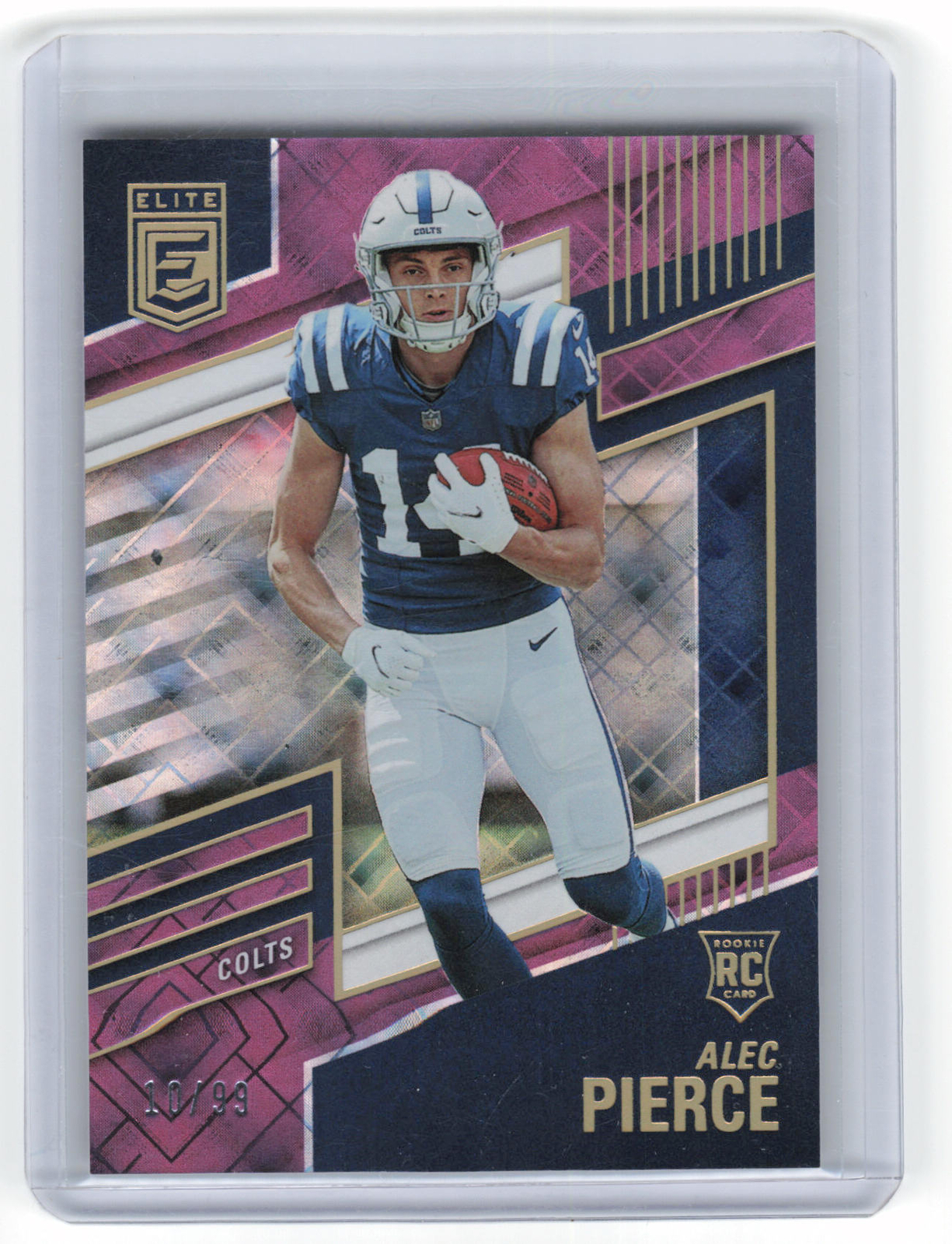 Alec Pierce 2022 Donruss Elite #155 Purple /99 Rookie Indianapolis Colts