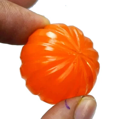 Large Orange Mexican Fire Opal 100+ Ct. Australian Fancy Cut Loose Gemstone - Image 1 of 4