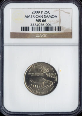 2009-P American Samoa Quarter NGC MS66 Quality - Image 1 of 2
