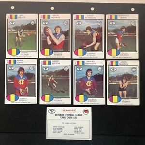 9 1975 FITZROY SCANLENS CHECKLIST KEVIN MURRAY IRWIN WILSON DARE MURPHY MERRIGAN - Picture 1 of 20