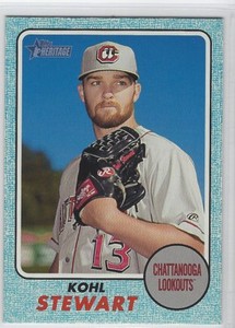 KOHL STEWART 2017 Topps Heritage Minor BLUE Border /99 Lookouts 
