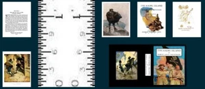 LIBRO EN MINIATURA ESCALA 1:24 ISLA DEL TESORO ILUSTRADO N. C. WYETH - Imagen 1 de 1