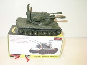 Dinky Toys, Panzer Deutsch Dca Gepard Militär Anti Staubfilterbeutel + Geschosse - Bild 1 von 6