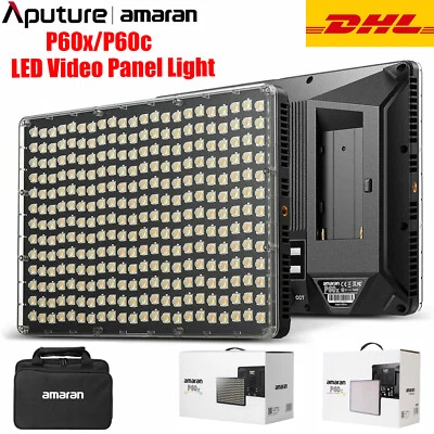 Aputure Amaran P60c/P60x 60W RGBWW LED Panel Light Photography Studio Fill Light - Image 1 of 4
