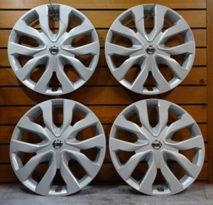 SET 17" SILVER ROGUE HUBCAPS FITS NISSAN 2014-2019 H#53094 #403154BA0BGB - Picture 1 of 2