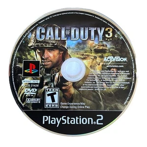 Call of Duty 3 (PlayStation 2 PS2) nur Disc getestet funktioniert - Bild 1 von 2