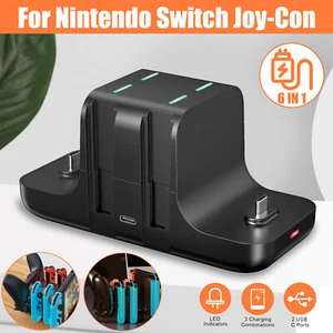 Game Controller Charging Stand Dock Charger Station for Nintendo Switch Joy-Con - Picture 1 of 9