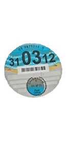 2012 March Old Tax Disc (No Details showing) - Picture 1 of 1