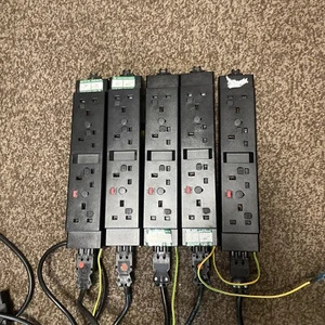 5 x Powerbar Oblique Power System extension de puissance de bureau 4 voies /20 power point - Photo 1/5