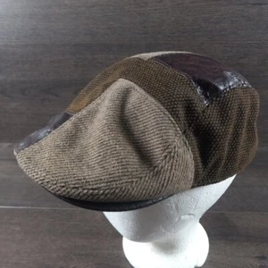 Gorra Giovanni New York Marrón Retazos Newsboy Talla L/XL - Imagen 1 de 7