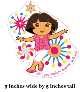 Dora the Explorer Wall Decal Explore Summer Vinyl Sticker Peel & Stick Art Decor - Picture 1 of 1