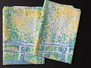 NEW RARE *Springmaid WATERLILY Flower KING PILLOWCASES MONET Waterlily Floral - Picture 1 of 6