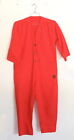 ARISTO SHMAT Vintage 1980?s Womens Red Jumpsuit Overalls with Snap Buttons 