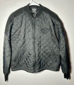 Jack Daniels Black Puffer Jacket Mercer Mettle Sz M - Picture 1 of 10