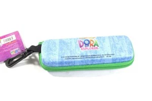 Dora the Explorer Brillenetui mit Reißverschluss - 10er Pack Kinder Mädchen blau/grün - Bild 1 von 4