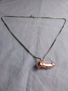 Vivienne Westwood Rose Gold Penis Dick Pendant Chain Necklace - Picture 1 of 8